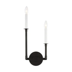 Visual Comfort Studio Bayview 2 Light Double Left Sconce, Aged Iron - CW1102AI - Picture 1 of 1