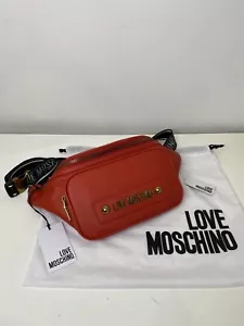 love moschino Tasche Bauchtasche Gürteltasche rot gold NEU mit Staubbeutel - Bild 1 von 8