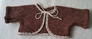 Jäckchen, Jacke, Strickoptik, für ca. 35 - 38 cm Bären - HANDARBEIT - UNIKAT - Bild 1 von 1