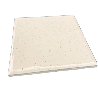 Azulejo Cerámico American Olean Vintage NUEVO NOS Beige Oro Niebla Brillo LOTE 4 piezas Foto 1 de 4