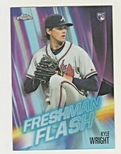 2019 Topps Chrome FRESHMAN FLASH #FF-4 KYLE WRIGHT RC Rookie Atlanta Braves - Picture 1 of 2