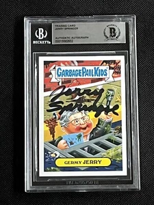 JERRY SPRINGER 2016 TOPPS GARBAGE PAIL KIDS SIGNED AUTOGRAMMKARTE BAS AUTHENTIC - Bild 1 von 2