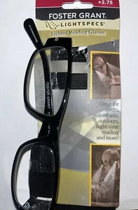 Foster Grant LLOYD Lightspecs Lighted Reading Glasses w/case - Picture 1 of 4