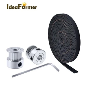 2Pcs 2GT 20T Timing Pulley+2m 2GT-6 Timing Belt+Wrench For Ender 3 PRO CR10 TEVO - Picture 1 of 6