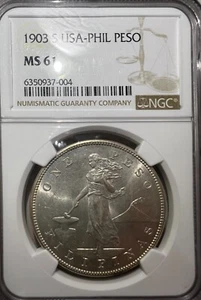1 Peso 1903-S US-Philippine United States of America MS61 - Picture 1 of 2
