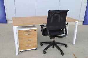 Büromöbel Set Steelcase Kalidro Schreibtisch Bürostuhl Sedus Netwin