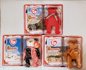 TY International Beanie Babies Bears II Set Osito Germania Spangle 1999. Vintage - Picture 1 of 5