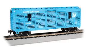 Bachmann 19714 HO Great Northern 40' Animated Stock Car with Cattle #56385 - Bild 1 von 1