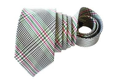 BEN SHERMAN CORBATA HOMBRE VERDE, MARFIL, NEGRO/GEOMÉTRICO Ancho: 2,75" Largo: 58" Foto 1 de 3