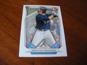 2014 Bowman Draft Baseball #DP28 Braxton Davidson Atlanta Braves
