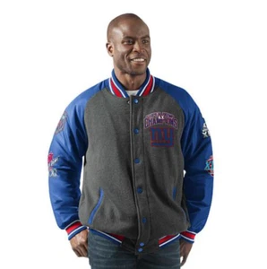 NEW YORK GIANTS Super Bowl Champions Home Team Varsity Commemorative Jacket - Picture 1 of 1