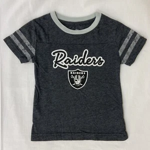 🔥🏈 Girls Las Vegas Raiders Tee XS 4/5 Size 🏈🔥 NFL Oakland Jersey Style Tee - Picture 1 of 10