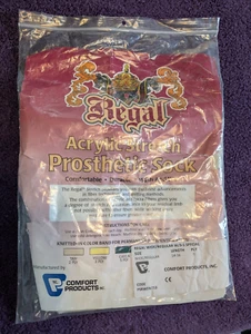 Regal Prosthetic Sock w/Hole Wide/Regular W/3-S Special Length 14-16 5 Ply NEW - Picture 1 of 8