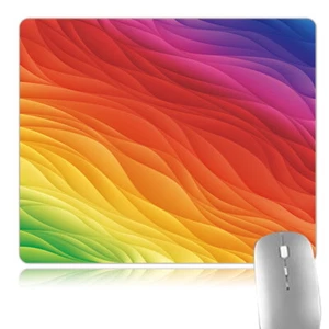 UK Printing Anti-Slip Leather Desk Mouse Mat Pad Laptop Office Computer Home - Picture 1 of 49