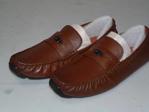 Scarpe da guida in pelle Coach da uomo TAGLIA 10,5D C con monete MARRONE - Foto 1 di 3