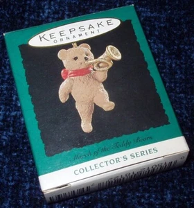 Vintage New 1995 Hallmark MARCH of the TEDDY BEARS #3 Miniature Ornament Series - Picture 1 of 2