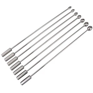 Enchufe dilatador de pene masculino de 1 pieza enchufe de acero inoxidable de 6-12 mm de diámetro - Imagen 1 de 19
