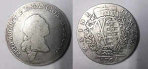 Rare 1764 EDC Saxony Large Silver Thaler - Picture 1 of 1