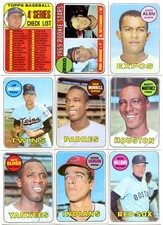1969 TOPPS BASEBALL SINGLES SetBuilder/CompleteYourSet U-PICK 8-646 G/VG/EX/EXMT