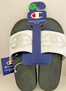 Champion Women's Sandals Size 9W White/Silver Super Slide Lock Sandal - Picture 1 of 7