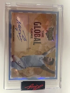 2022 Leaf Vibrance Sergio Aguero 2/2 Auto Card Man City Argentina - Bild 1 von 2