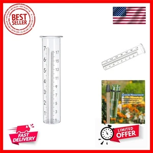 7" Kapazität Regenmesser Glas Ersatzrohr für Hof Garten Outdoor Haus (1 Stück) - Bild 1 von 6