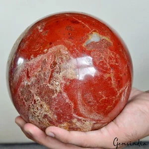 5.5 in Large Red Jasper Ball Crystal Healing Chakra Gemstone Decor Sphere 3.4 kg - Picture 1 of 8