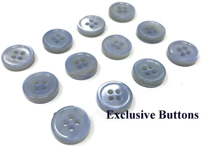 Sky Blue Mother Of Pearl Dress Shirt Buttons Set (MOP)  - Image 1 of 3