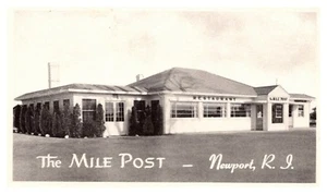 The Mile Post Restaurant Newport Rhode Island Postcard - Picture 1 of 2