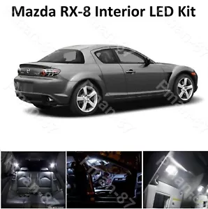 PREMIUM Mazda RX-8 Interior LED INTERIOR UPGRADE LIGHT KIT SET XENON WHITE - Picture 1 of 1