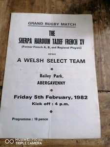 1982 WALES SELECT XV V FRANCE - Picture 1 of 2