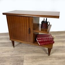 Tavolino Antico stile anni 50 Comodino Mobiletto vintage in legno modernariato 