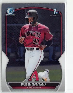 2023 Bowman Chrome Prospects #BCP-42 Ruben Santana - Picture 1 of 2
