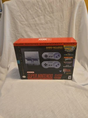 Super NES CLASSIC EDITION NINTENDO ENTERTAINMENT SYSTEM - SNES COMPLETE OPEN BOX - Image 1 of 2