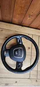 ORIGINAL S5 Lederlenkrad Audi A4 S4 A5 LEDER schwarz 8T0419091D 8K0880201G SLINE - Bild 1 von 5
