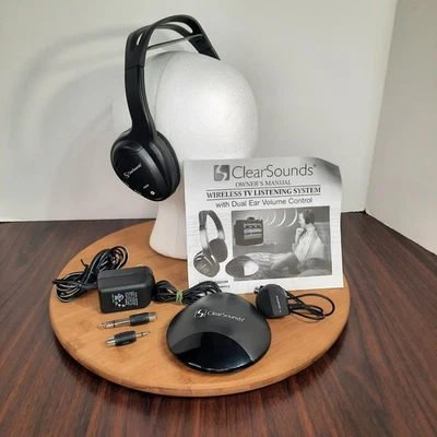 Clearsounds Auriculares Inalámbricos Digitales Clarificación de Voz Sistema de Escucha de TV Foto 1 de 4