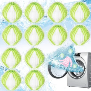 12 Pezzi Acchiappa Peli per Lavatrice,Cattura Peli Lavatrice Animali,Biancheria  - Foto 1 di 12