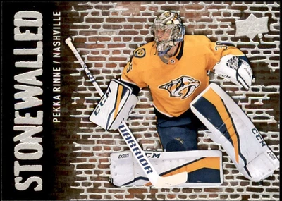 Pekka Rinne 2018-19 Upper Deck Stonewalled #SW-11-Nashville Predators - Image 1 of 2
