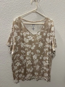 Top donna nuovo di Croft & Barrow taglia 3X scollo a V - Foto 1 di 2