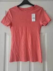 CORAL PINK T SHIRT SIZE 10 - Picture 1 of 1