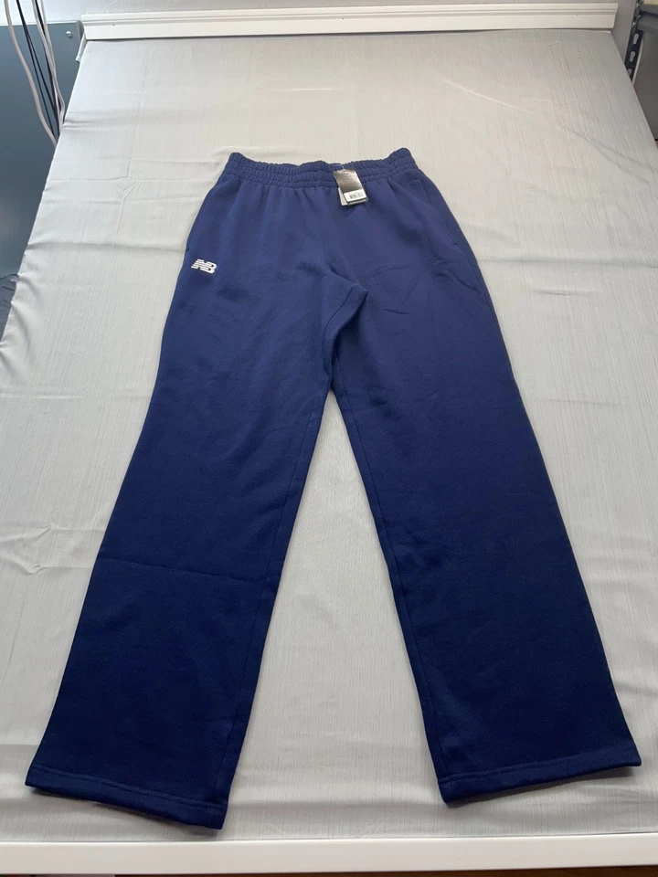 Nuevos pantalones deportivos New Balance para hombre forrados de lana azul marino talla grande calce relajado Foto 1 de 4