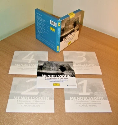 FELIX MENDELSSOHN 5 SYMPHONIES 7 OVERTURES 4 CD SET  1985 DG COLLECTORS EDITION - Image 1 of 4