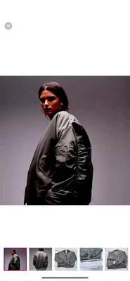 TopShop NWOT army green bomber jacket - Image 1 of 4