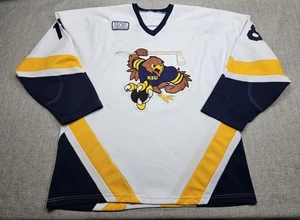 Kent State University Hockey Trikot Herren 2XL weiß marine gold NCAA #18 genäht - Bild 1 von 13