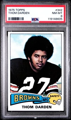 1975 TOPPS #342 THOM DARDEN PSA 8 - Image 1 of 2