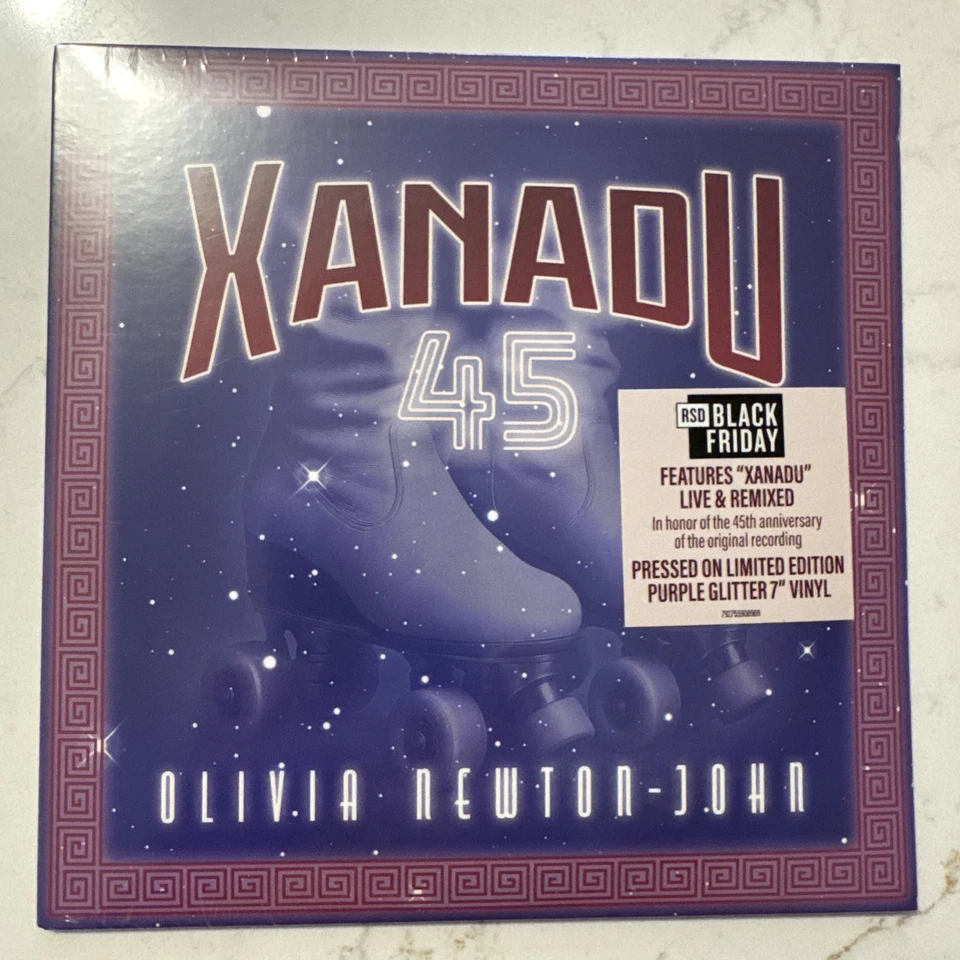 RSD BLACK  FRIDAY 2025 SEALED OLIVIA NEWTON JOHN XANADU 7” PURPLE GLITTER VINYL - Image 1 of 3