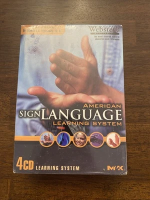 Multimedia 2000 American Sign Language Learning System (Windows) - Paquete de 4 Foto 1 de 3