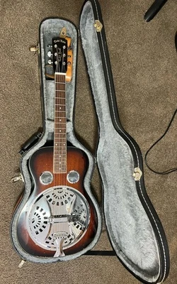 Paul Beard Gold Tone Resonator Guitar Dobro Square Neck w/Fishman Pickup & Case - Image 1 of 4