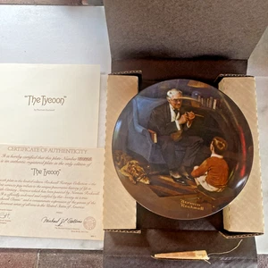 Vintage Knowles Norman Rockwell Plate The Tycoon COA Original Box - 1982 - Picture 1 of 10