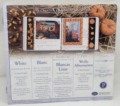 Creative Memories 7 x 7 páginas de álbum de recortes blancas recarga 12 hojas serie P Foto 1 de 4
